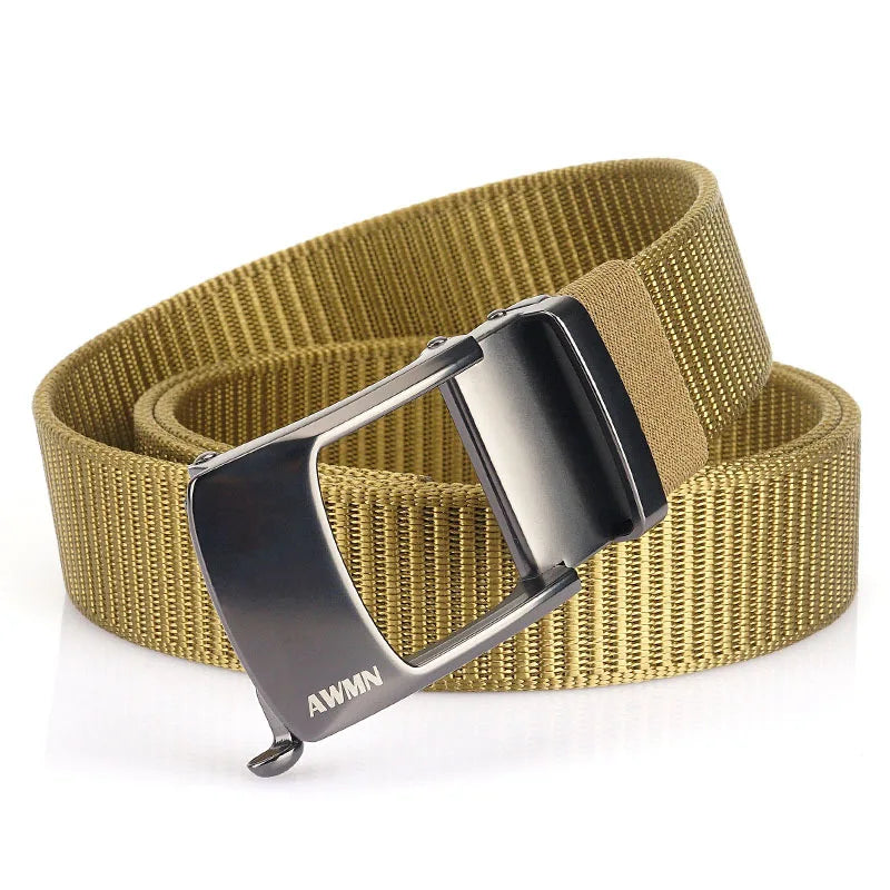 Men's Canvas Automatic Buckle Solid Pattern Casual Wear Belts