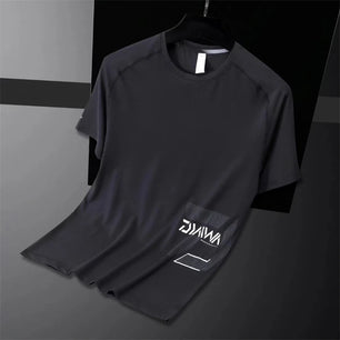 Men's Polyester Short Sleeve Pullover Closure Sportswear T-Shirt