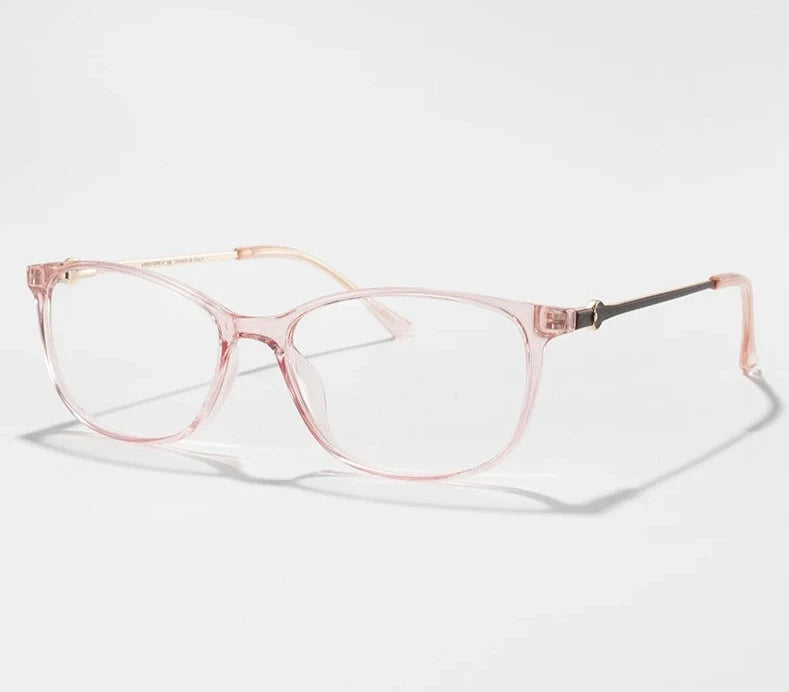 Women's Acetate Frame Square Shaped Optical Prescription Glasses