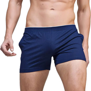 Men's Polyester Quick-Dry Solid Pattern Running Sport Shorts