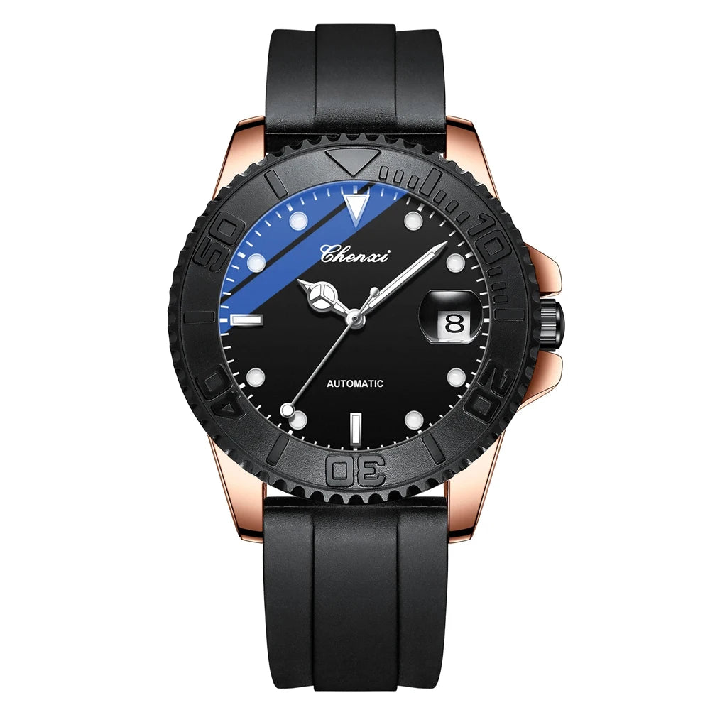 Men's Alloy Case Round Shaped Waterproof Quartz Wrist Watch