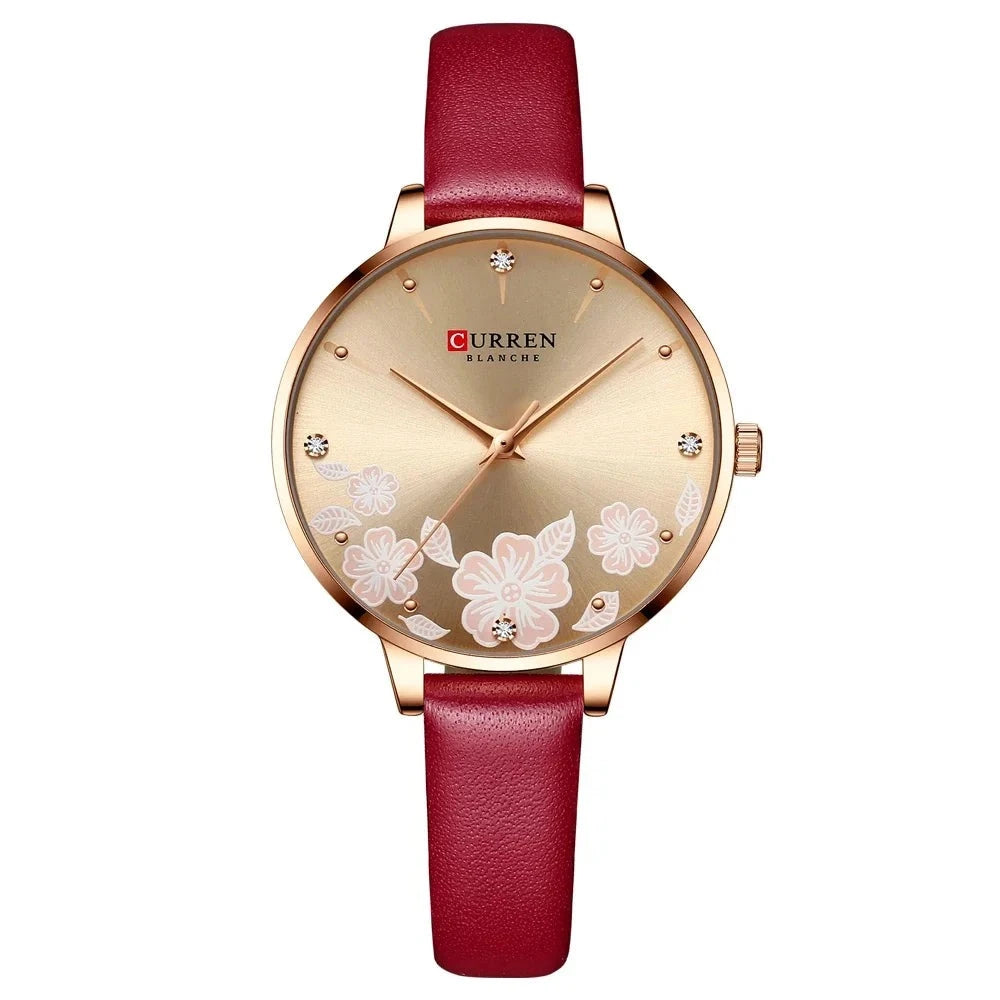 Women's Stainless Steel Round Shaped Waterproof Luxury Watch