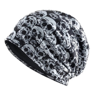 Men's Acrylic Skullies Beanies Skull Pattern Winter Warm Cap