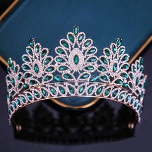 Women's Zinc Alloy Water Drop Pattern Tiaras Bridal Classic Crown