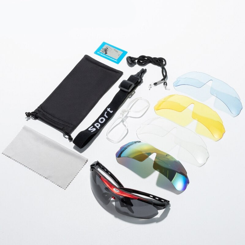 Men's Polycarbonate Frame Polaroid Lens Rectangle Sunglasses