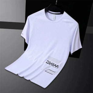 Men's Polyester Short Sleeve Pullover Closure Sportswear T-Shirt