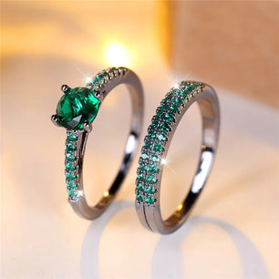 Women's Cubic Zirconia Geometric Shape Prong Setting Trendy Ring