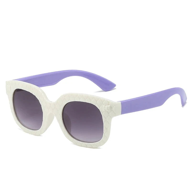 Kid's Plastic Frame Lens Polarized Cat Eyed UV400 Sunglasses