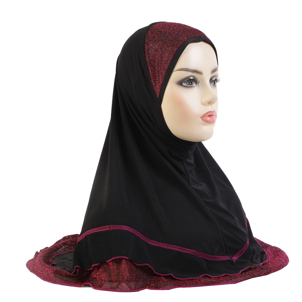 Women's Arabian Polyester Headwear Plain Pattern Casual Hijabs