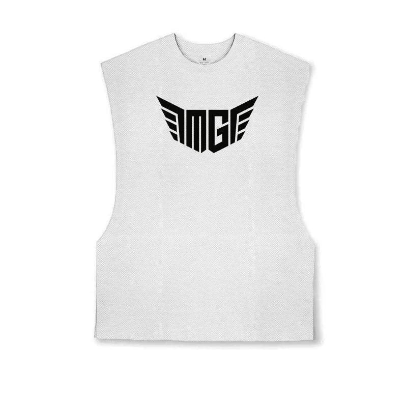 Men's Polyester Sleeveless Pullover Closure Sportswear T-Shirt