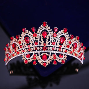 Women's Zinc Alloy Water Drop Pattern Tiaras Bridal Classic Crown