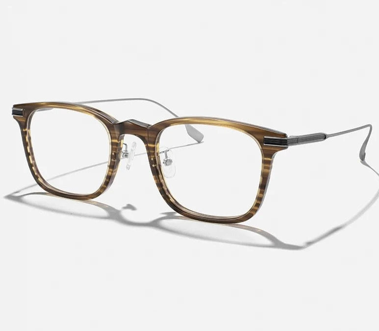 Men's Acetate Frame Full-Rim Square Shape Classic Optical Glasses