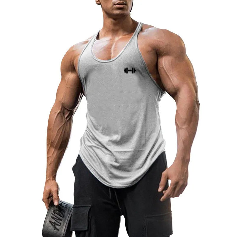 Men's O-Neck Sleeveless Quick Dry Compression Gym Wear Shirt