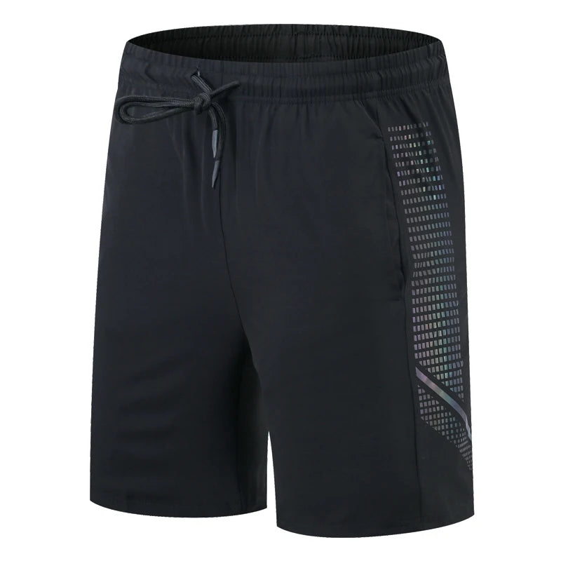 Men's Polyester Printed Pattern Breathable Fitness Sports Short