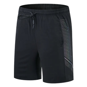 Men's Polyester Printed Pattern Breathable Fitness Sports Short