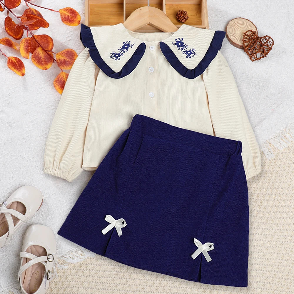 Baby Girl's Polyester Full Sleeves Embroidery Pattern Dress