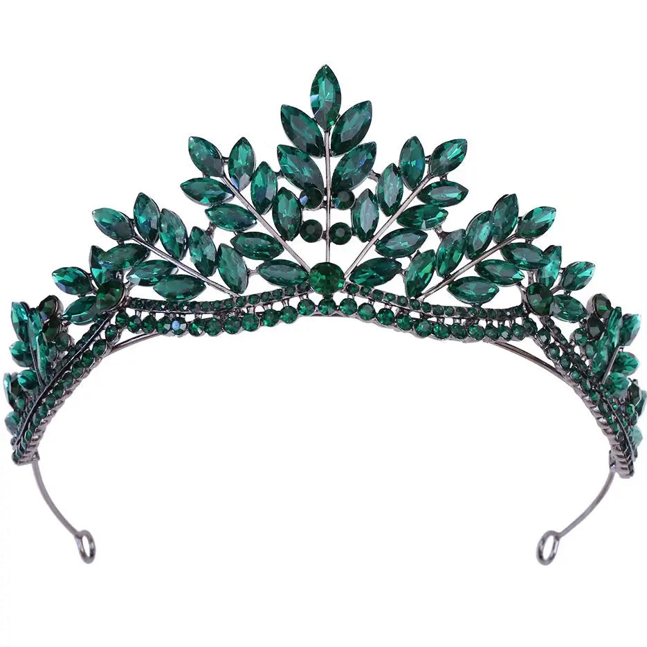 Women's Zinc Alloy Plant Pattern Tiaras Bridal Classic Crown