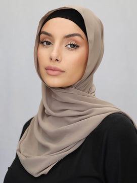 Women's Arabian Polyester Quick-Dry Head Wrap Casual Wear Hijabs