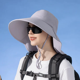 Women's Polyester Solid Pattern Sun Protection Breathable Hat