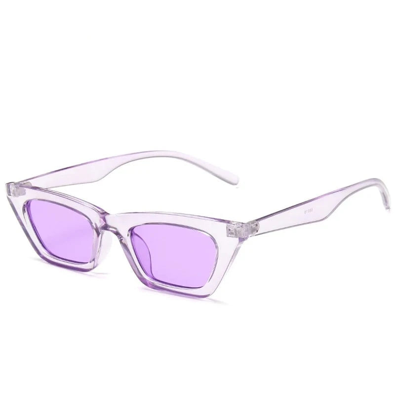 Women's Cat Eye Plastic Frame Acrylic Lens Luxury Sunglasses