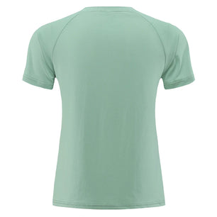 Women's Polyester O-Neck Short Sleeves Breathable Workout Top