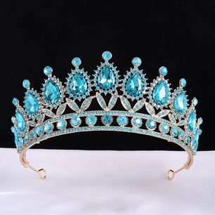 Women's Zinc Alloy Water Drop Pattern Tiaras Bridal Classic Crown