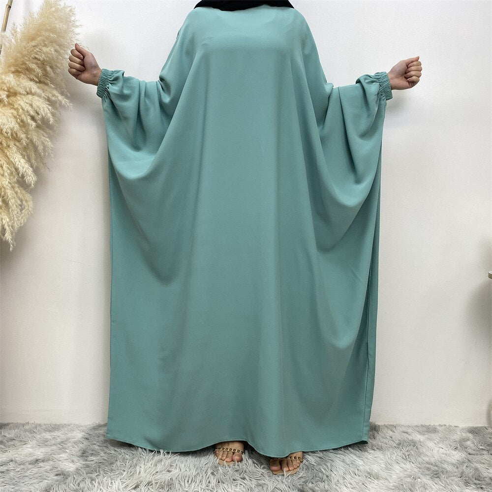 Women's Arabian Polyester Full Sleeve Solid Pattern Casual Abaya