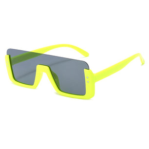 Kid's Polycarbonate Frame Square Shape UV400 Protection Sunglasses