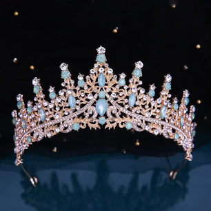 Women's Zinc Alloy Plant Pattern Tiaras Bridal Classic Crown