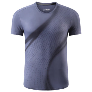 Men's Polyester Short Sleeve Pullover Closure Sportswear T-Shirt