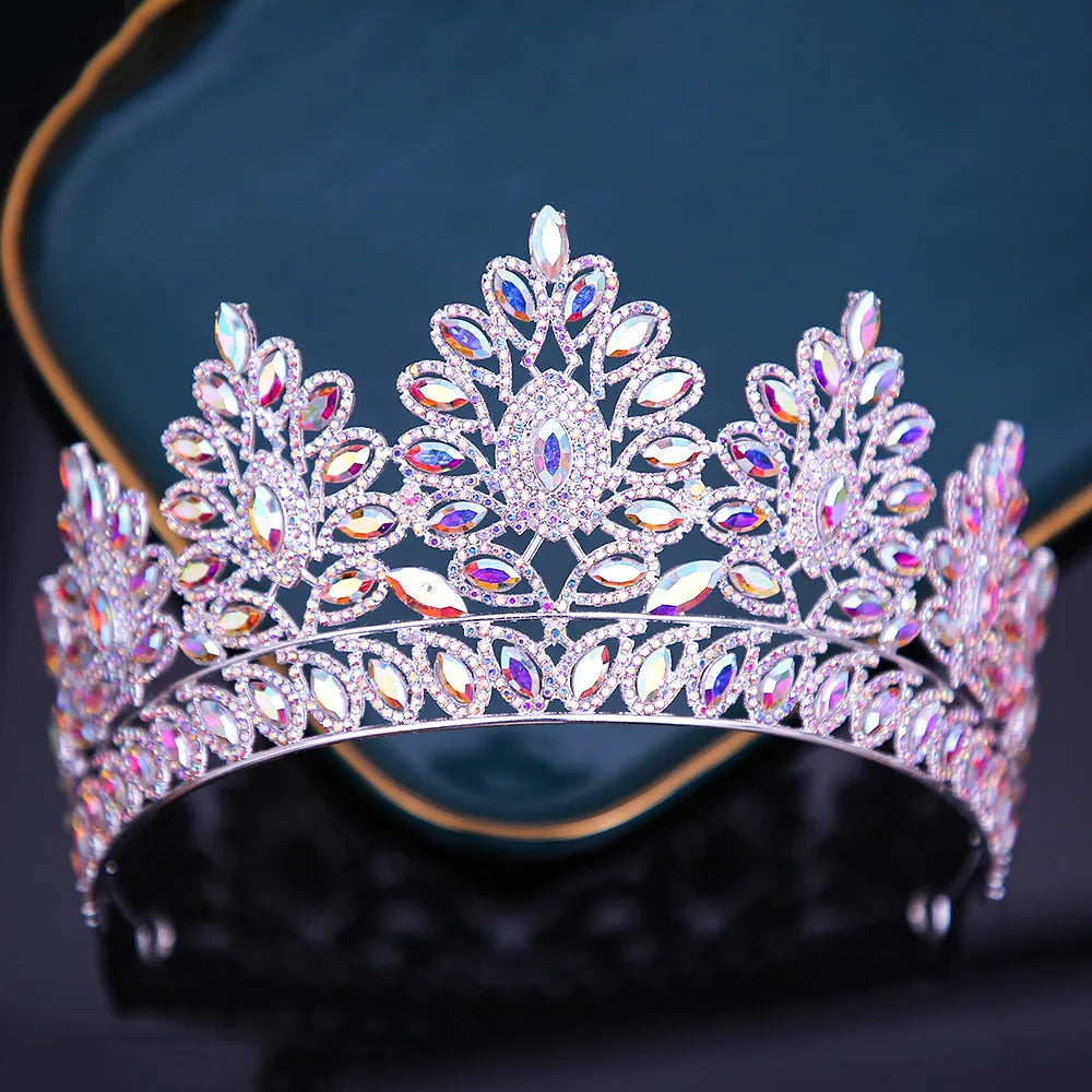 Women's Zinc Alloy Water Drop Pattern Tiaras Bridal Classic Crown