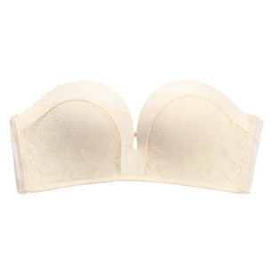 Women's Polyester Non-Convertible Straps Back Closure Push Up Bra