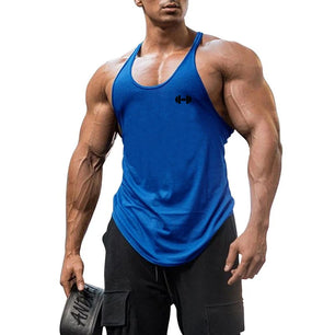 Men's Polyester Sleeveless Pullover Closure Sportswear T-Shirt