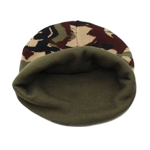 Men's Acrylic Skullies Beanies Camouflage Pattern Casual Warm Cap