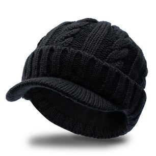 Men's Acrylic Beanies Knitted Pattern Casual Warm Winter Cap