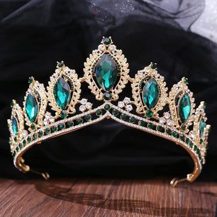 Women's Zinc Alloy Water Drop Pattern Tiaras Bridal Wedding Crown