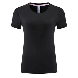 Women's Nylon Short Sleeves Solid Pattern Yoga Fitness Sport Tops