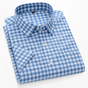 Men's Cotton Turn-Down Collar Single Breasted Casual Wear Shirt