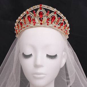 Women's Zinc Alloy Water Drop Pattern Tiaras Bridal Wedding Crown