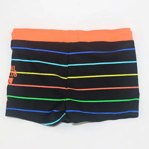 Kid's Boys Nylon Quick-Dry Striped Pattern Beach Swimwear Shorts