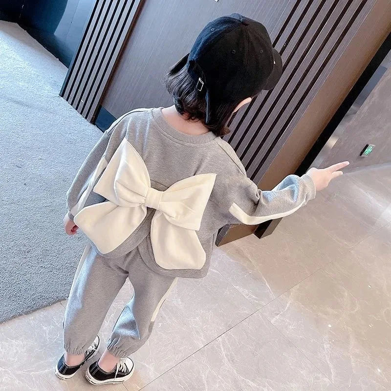 Kid's Polyester O-Neck Long Sleeves Pullover Closure Dress