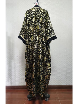 Women's Arabian Polyester Full Sleeves Printed Pattern Dress