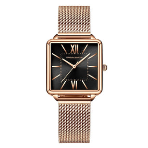 Women's Alloy Case Folding Clasp Luxurious Quartz Wrist Watch