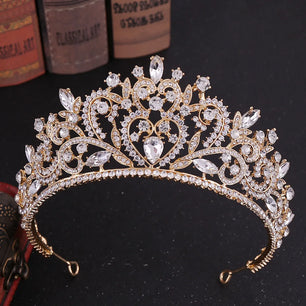 Women's Zinc Alloy Water Drop Pattern Tiaras Bridal Classic Crown