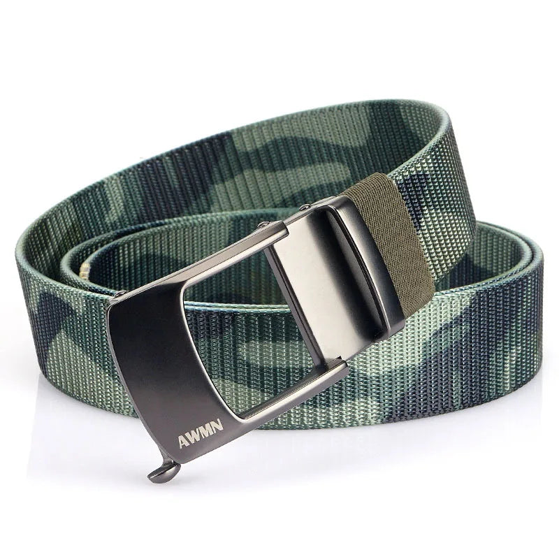 Men's Canvas Automatic Buckle Solid Pattern Casual Wear Belts