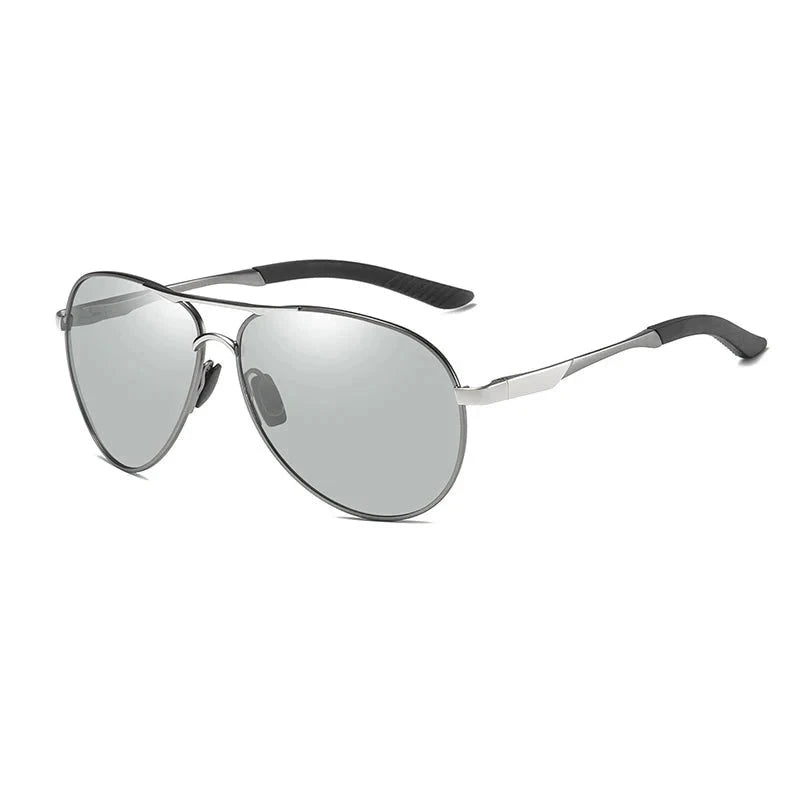 Men's Alloy Frame TAC Lens Oval Shape Polarized Driving Sunglasses