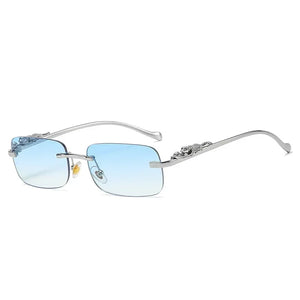 Women's Plastic Frame Polycarbonate Lens Rectangle Sunglasses