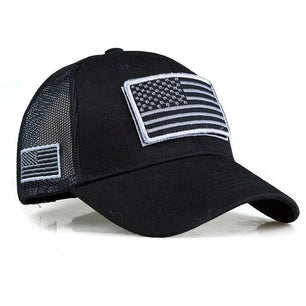 Men's Cotton Adjustable Strap Sun Protection Printed Baseball Cap