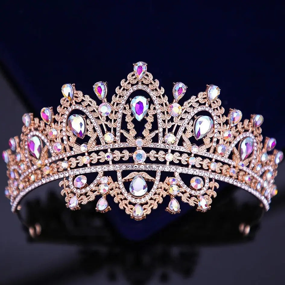 Women's Zinc Alloy Water Drop Pattern Tiaras Bridal Classic Crown