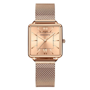 Women's Alloy Case Folding Clasp Luxurious Quartz Wrist Watch